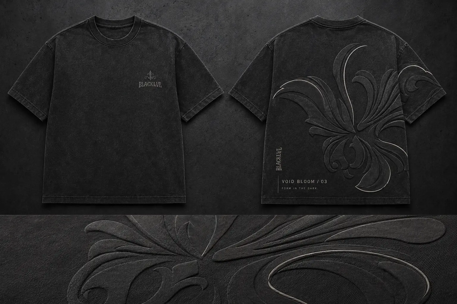Blacklvl Void Bloom 03 mit tonalem Relief